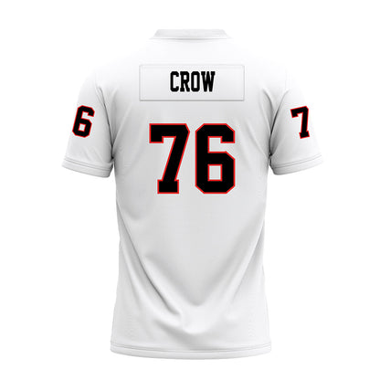 Texas Tech - NCAA Football : Jacob Crow - White Premium Football Jersey-1