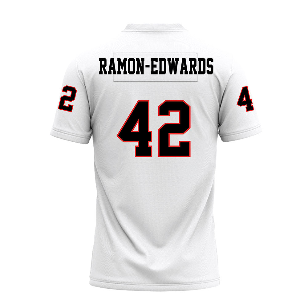 Texas Tech - NCAA Football : Marcus Ramon-Edwards - White Premium Football Jersey-1