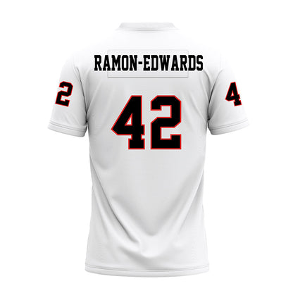 Texas Tech - NCAA Football : Marcus Ramon-Edwards - White Premium Football Jersey-1