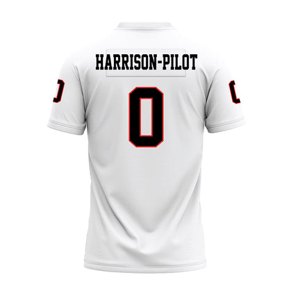 Texas Tech - NCAA Football : Mikal Harrison-Pilot - White Premium Football Jersey-1