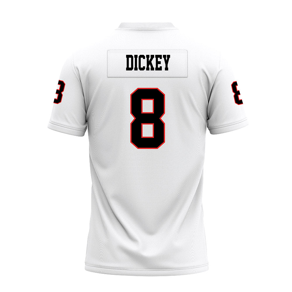 Texas Tech - NCAA Football : Cameron Dickey - White Premium Football Jersey-1