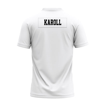 Texas Tech - NCAA Football : Will Karoll - White Premium Football Jersey-1