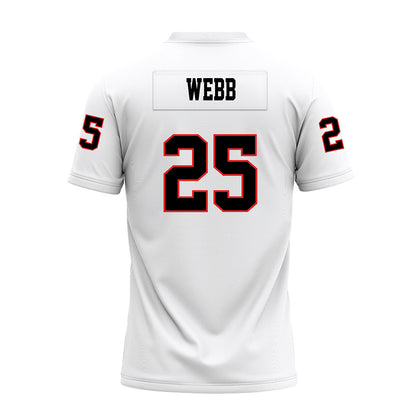 Texas Tech - NCAA Football : Donovan Webb - White Premium Football Jersey-1