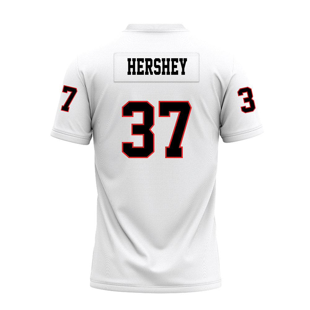 Texas Tech - NCAA Football : Ian Hershey - White Premium Football Jersey-1