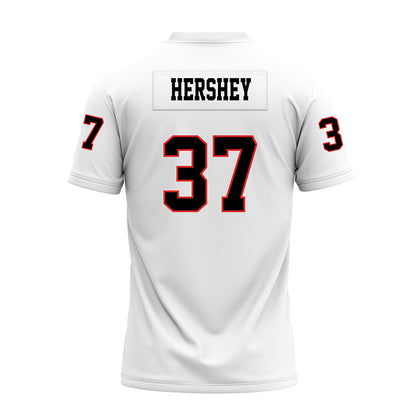 Texas Tech - NCAA Football : Ian Hershey - White Premium Football Jersey-1
