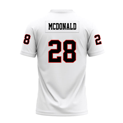Texas Tech - NCAA Football : Braylan McDonald - White Premium Football Jersey-1