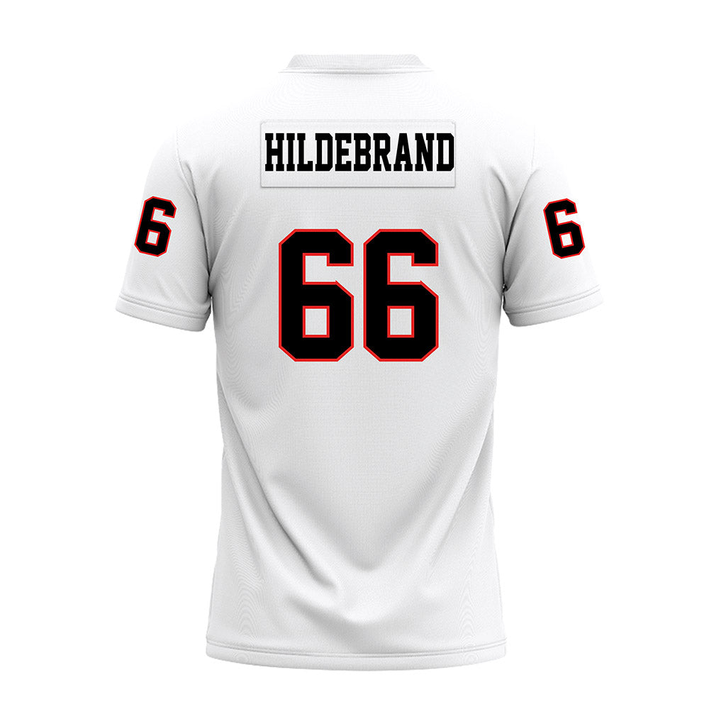 Texas Tech - NCAA Football : Jackson Hildebrand - White Premium Football Jersey-1