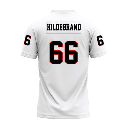 Texas Tech - NCAA Football : Jackson Hildebrand - White Premium Football Jersey-1