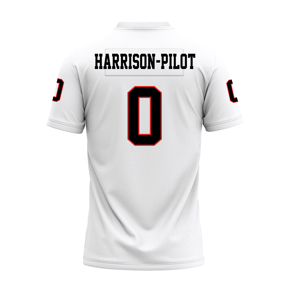 Texas Tech - NCAA Football : Mikal Harrison-Pilot - White Premium Football Jersey-1
