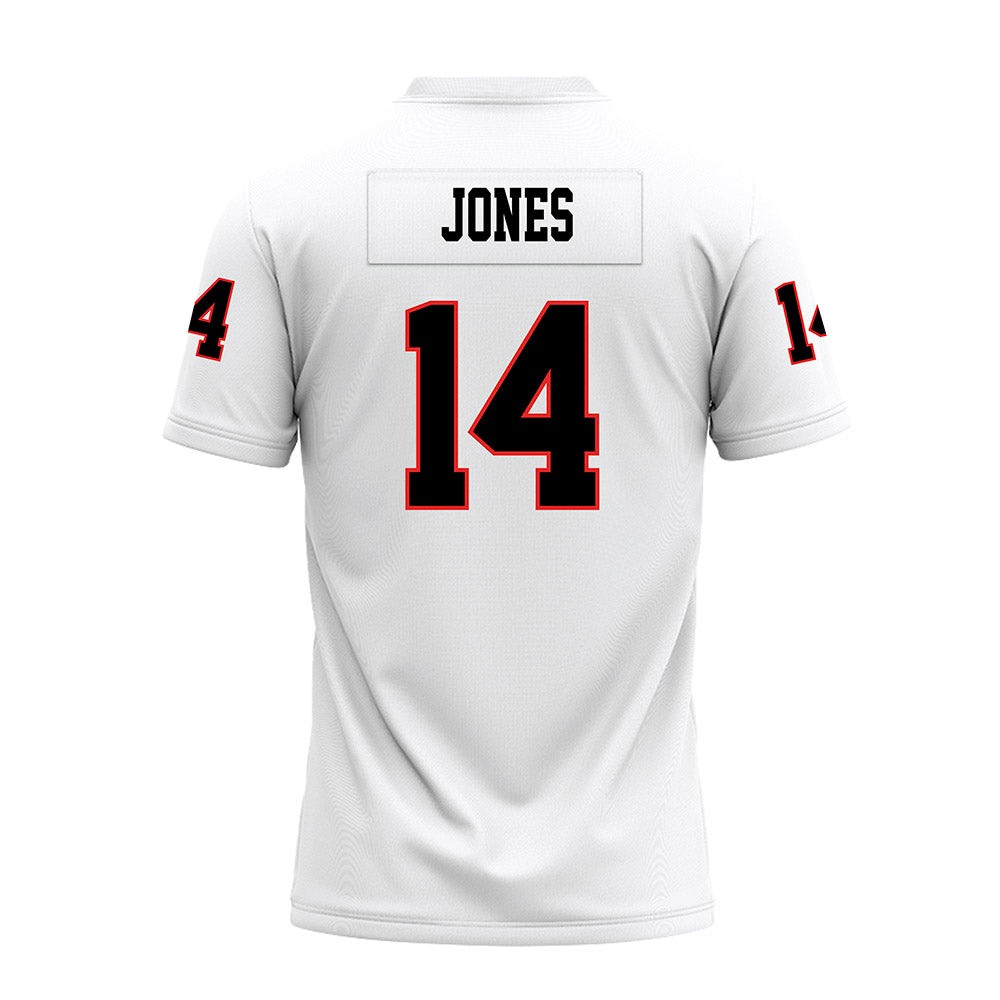 Texas Tech - NCAA Football : Bryson Jones - White Premium Football Jersey-1