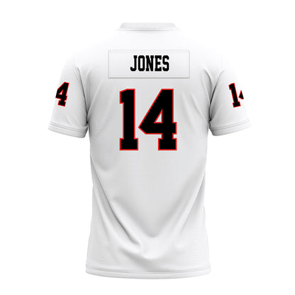 Texas Tech - NCAA Football : Bryson Jones - White Premium Football Jersey-1