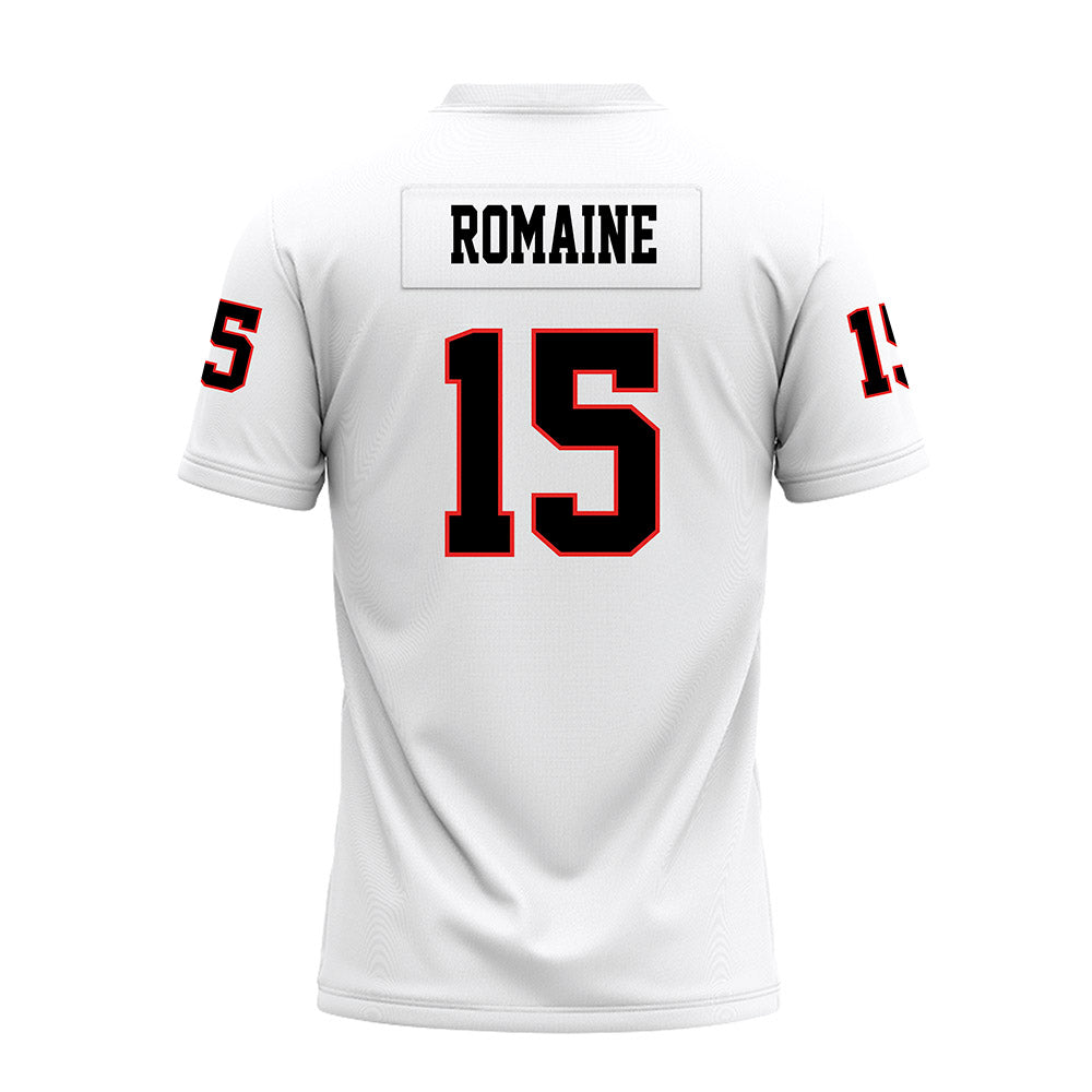 Texas Tech - NCAA Football : Austin Romaine - White Premium Football Jersey-1