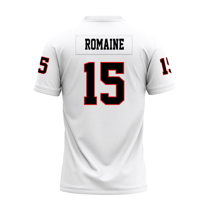 Texas Tech - NCAA Football : Austin Romaine - White Premium Football Jersey-1