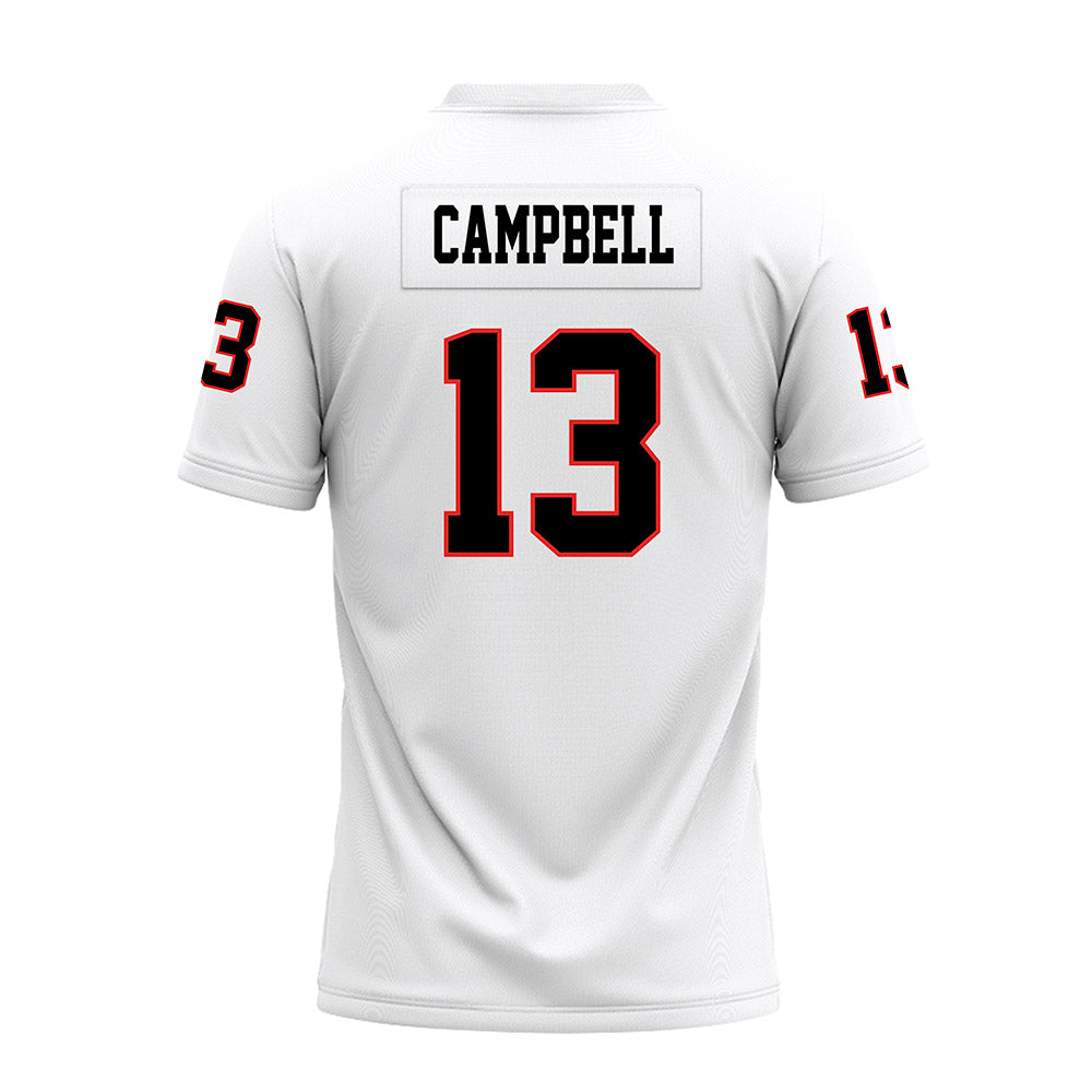 Texas Tech - NCAA Football : Chase Campbell - White Premium Football Jersey-1