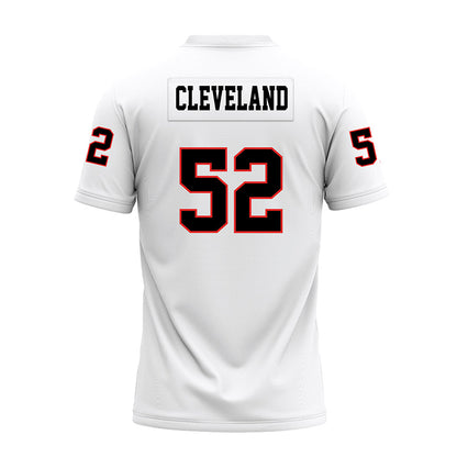 Texas Tech - NCAA Football : Cash Cleveland - White Premium Football Jersey-1