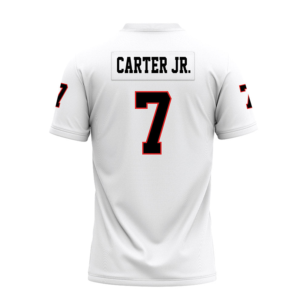 Texas Tech - NCAA Football : Terrance Carter Jr. - White Premium Football Jersey-1