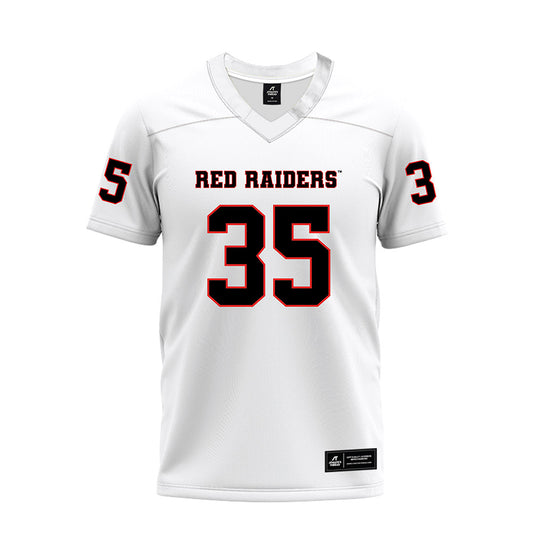 Texas Tech - NCAA Football : Adam Hill - White Premium Football Jersey-0
