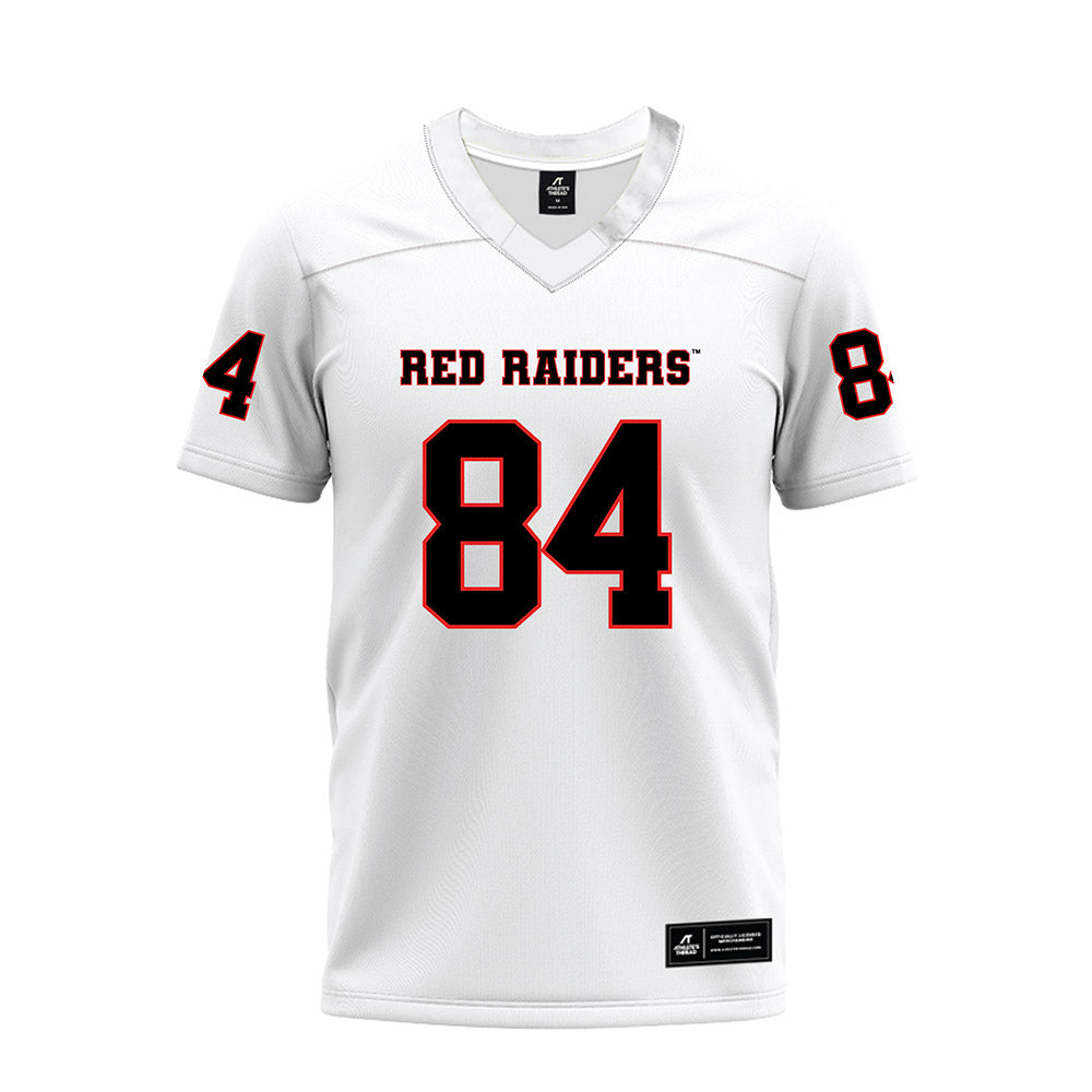 Texas Tech - NCAA Football : Michael Dever - White Premium Football Jersey-0