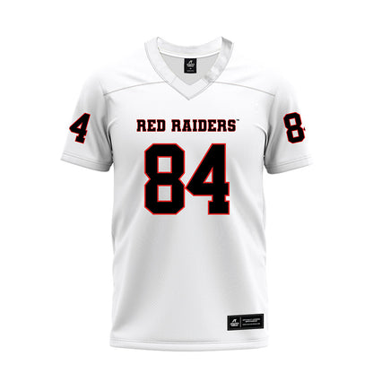 Texas Tech - NCAA Football : Michael Dever - White Premium Football Jersey-0