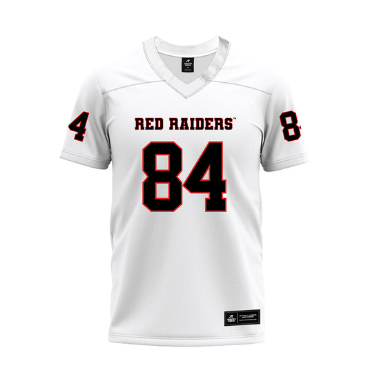 Texas Tech - NCAA Football : Michael Dever - White Premium Football Jersey-0