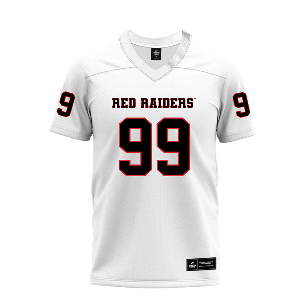 Texas Tech - NCAA Football : Jojo Johnson - White Premium Football Jersey-0