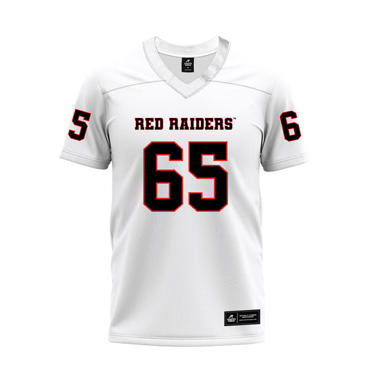 Texas Tech - NCAA Football : Danthis Upshaw - White Premium Football Jersey-0
