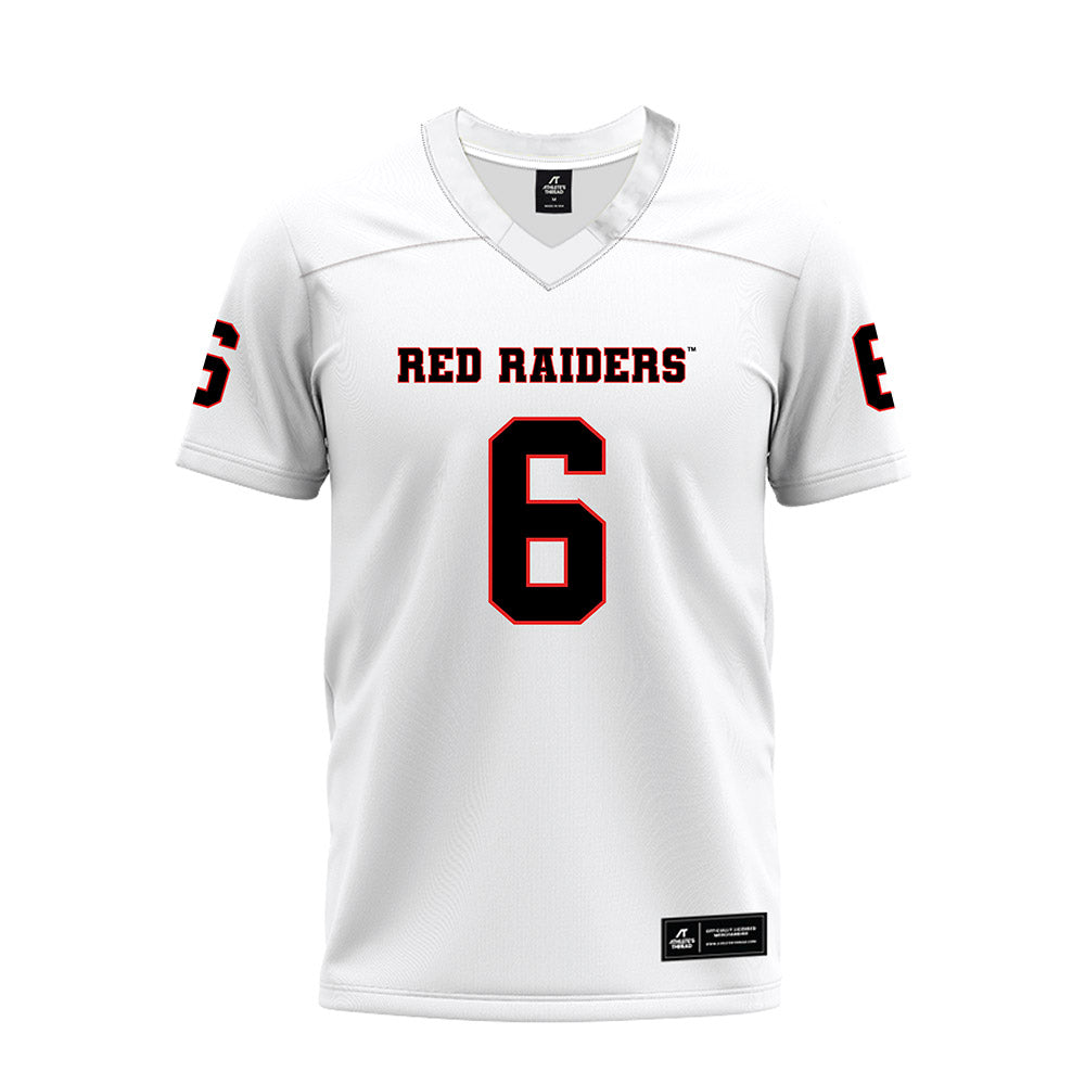 Texas Tech - NCAA Football : Jalen Jones - White Premium Football Jersey-0