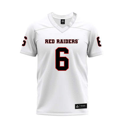 Texas Tech - NCAA Football : Jalen Jones - White Premium Football Jersey-0
