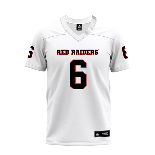 Texas Tech - NCAA Football : Jalen Jones - White Premium Football Jersey-0