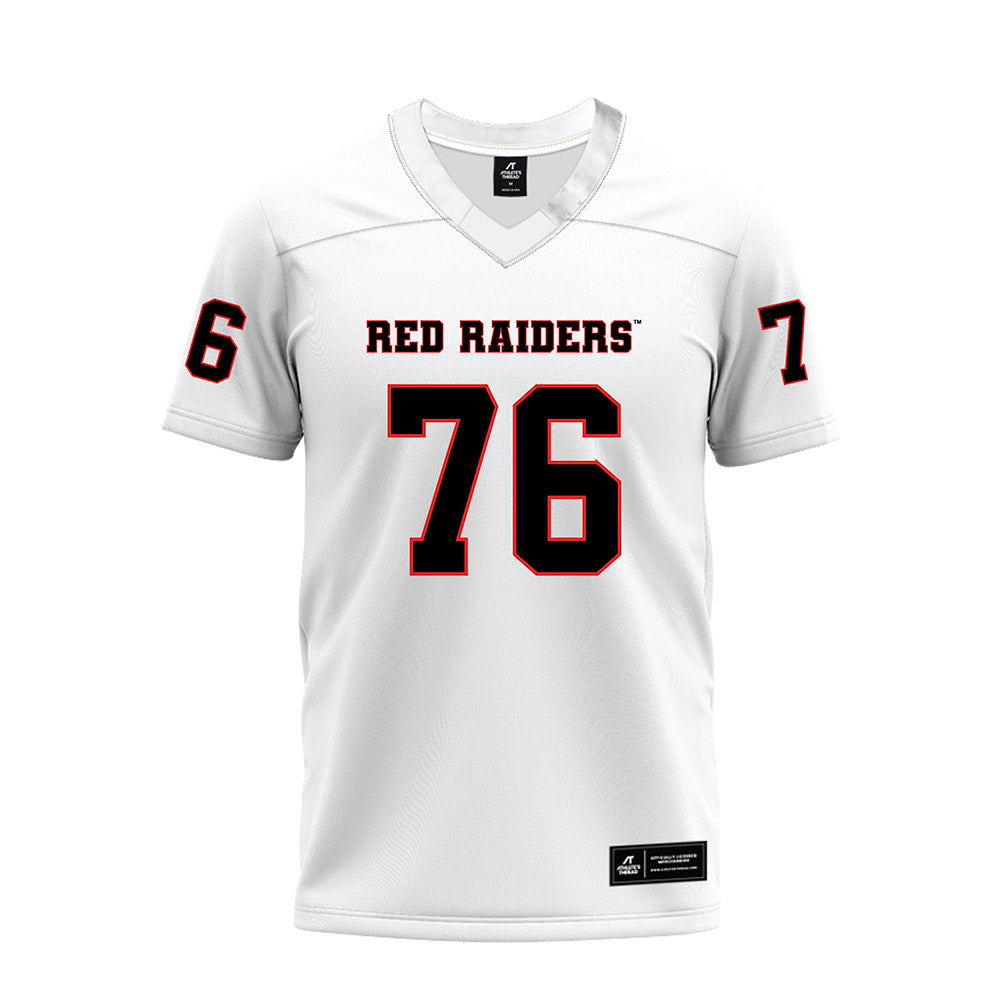 Texas Tech - NCAA Football : Jacob Crow - White Premium Football Jersey-0