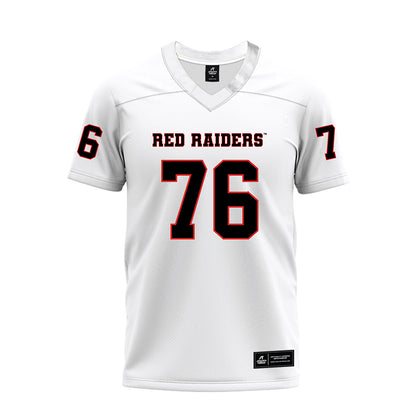 Texas Tech - NCAA Football : Jacob Crow - White Premium Football Jersey-0
