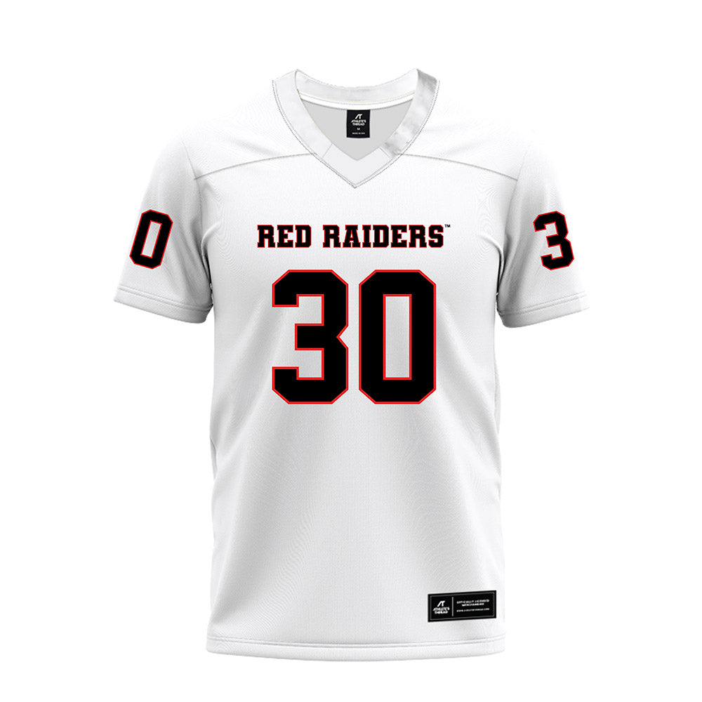 Texas Tech - NCAA Football : Jamarn Grant Jr - White Premium Football Jersey-0