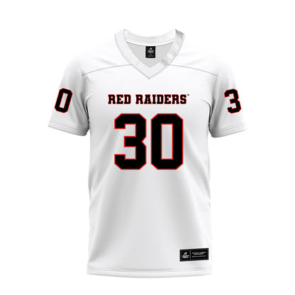 Texas Tech - NCAA Football : Jamarn Grant Jr - White Premium Football Jersey-0