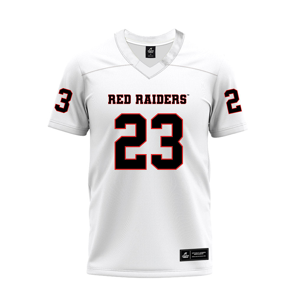 Texas Tech - NCAA Football : Maddox Quiller - White Premium Football Jersey-0