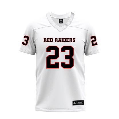 Texas Tech - NCAA Football : Maddox Quiller - White Premium Football Jersey-0