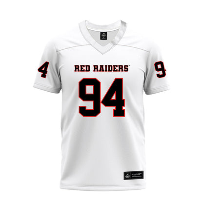 Texas Tech - NCAA Football : Braylon Rigsby - White Premium Football Jersey-0