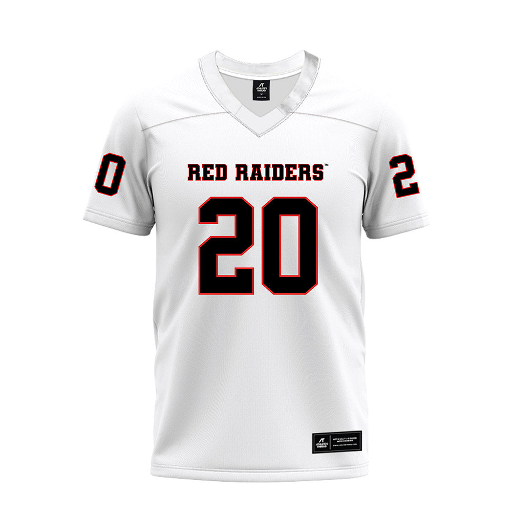 Texas Tech - NCAA Football : Adam Trick - White Premium Football Jersey-0