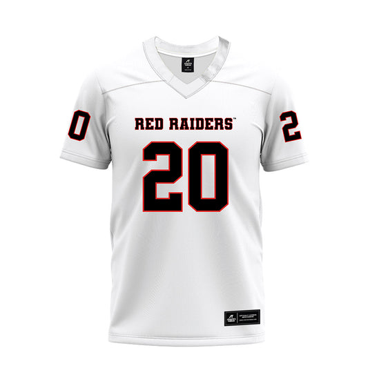 Texas Tech - NCAA Football : Adam Trick - White Premium Football Jersey-0