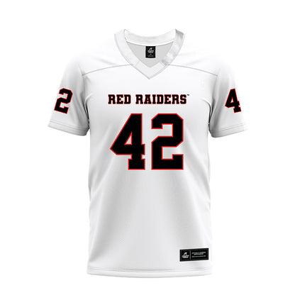 Texas Tech - NCAA Football : Marcus Ramon-Edwards - White Premium Football Jersey-0