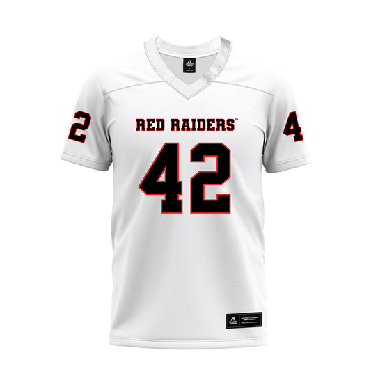 Texas Tech - NCAA Football : Marcus Ramon-Edwards - White Premium Football Jersey-0
