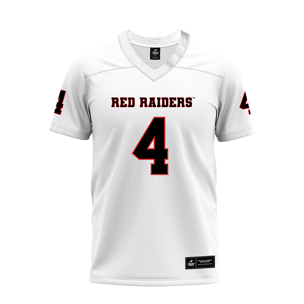Texas Tech - NCAA Football : Kenny Johnson - White Premium Football Jersey-0