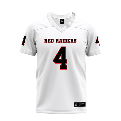 Texas Tech - NCAA Football : Kenny Johnson - White Premium Football Jersey-0
