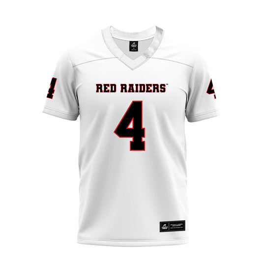 Texas Tech - NCAA Football : Kenny Johnson - White Premium Football Jersey-0