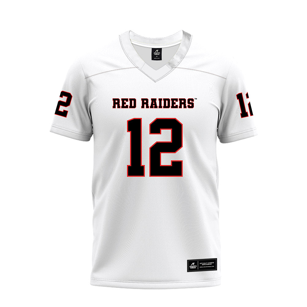 Texas Tech - NCAA Football : Stephen Cannon - White Premium Football Jersey-0