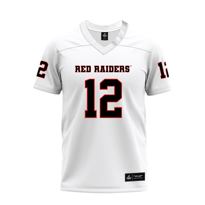 Texas Tech - NCAA Football : Stephen Cannon - White Premium Football Jersey-0