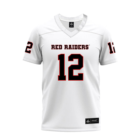 Texas Tech - NCAA Football : Stephen Cannon - White Premium Football Jersey-0