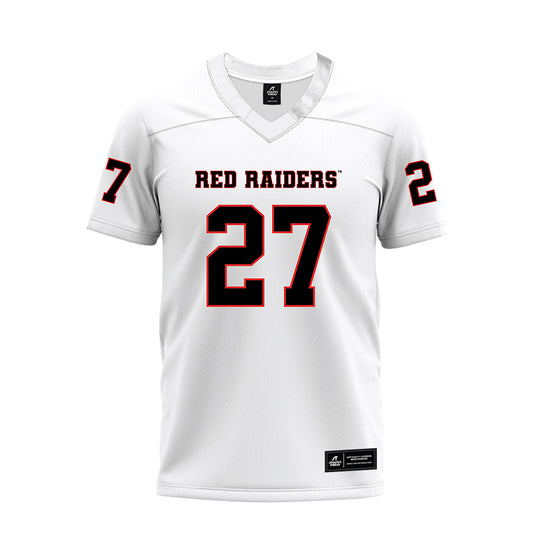 Texas Tech - NCAA Football : Amier Boyd - White Premium Football Jersey-0