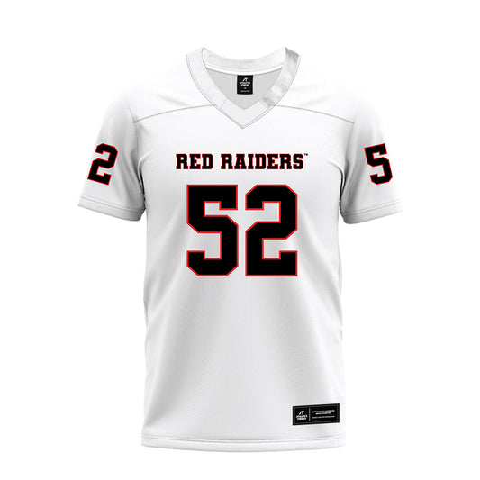 Texas Tech - NCAA Football : Cash Cleveland - White Premium Football Jersey-0