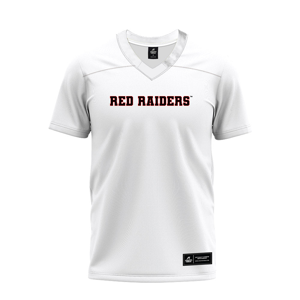 Texas Tech - NCAA Football : Davin Martin - White Premium Football Jersey-0