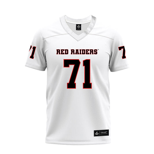 Texas Tech - NCAA Football : Bryce Gilmore - White Premium Football Jersey-0